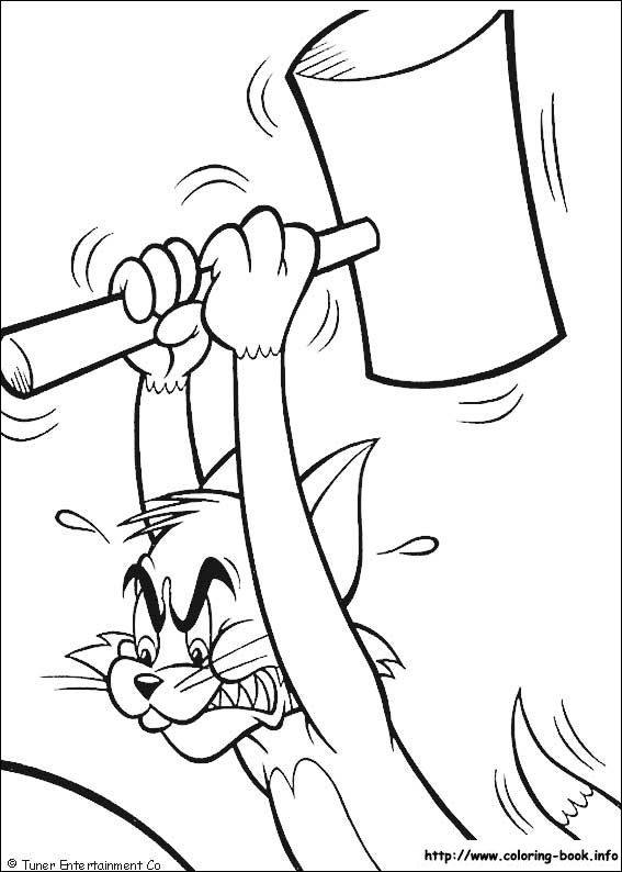 Tom and Jerry coloring picture